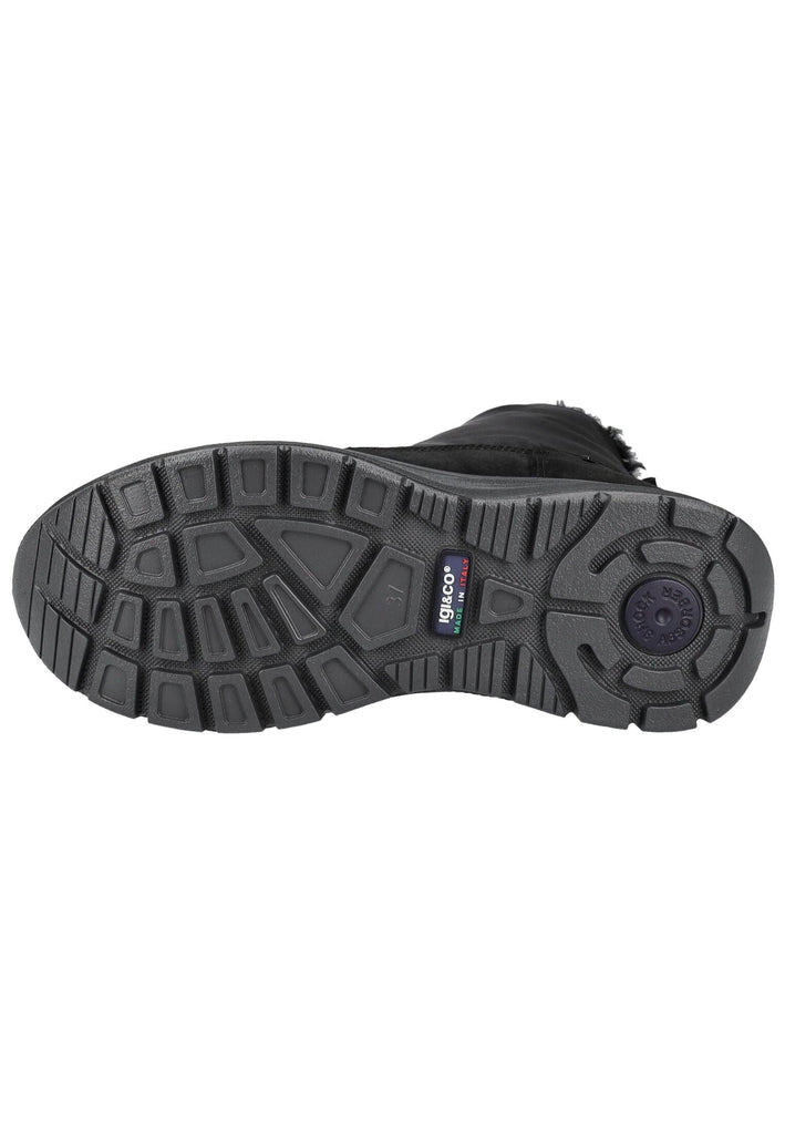 IGI&CO Stiefelette Nubukleder/Textil Schwarz