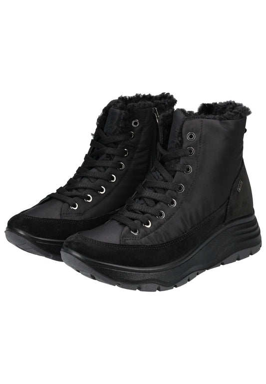 IGI&CO Stiefelette Nubukleder/Textil Schwarz