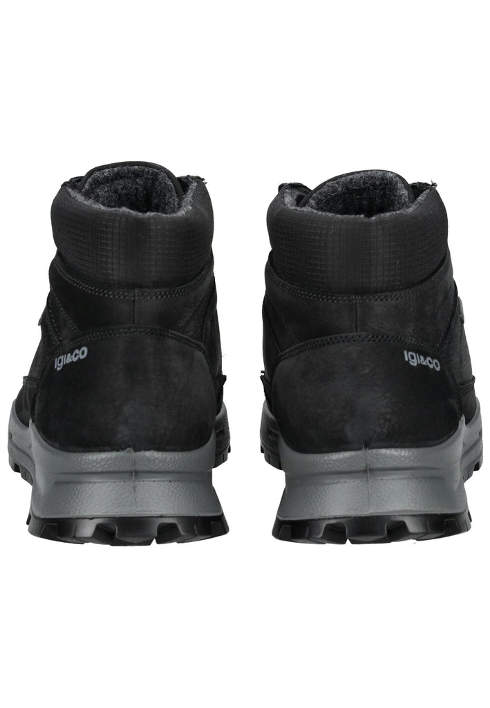 IGI&CO Stiefelette Nubukleder/Textil Schwarz Warmfutter