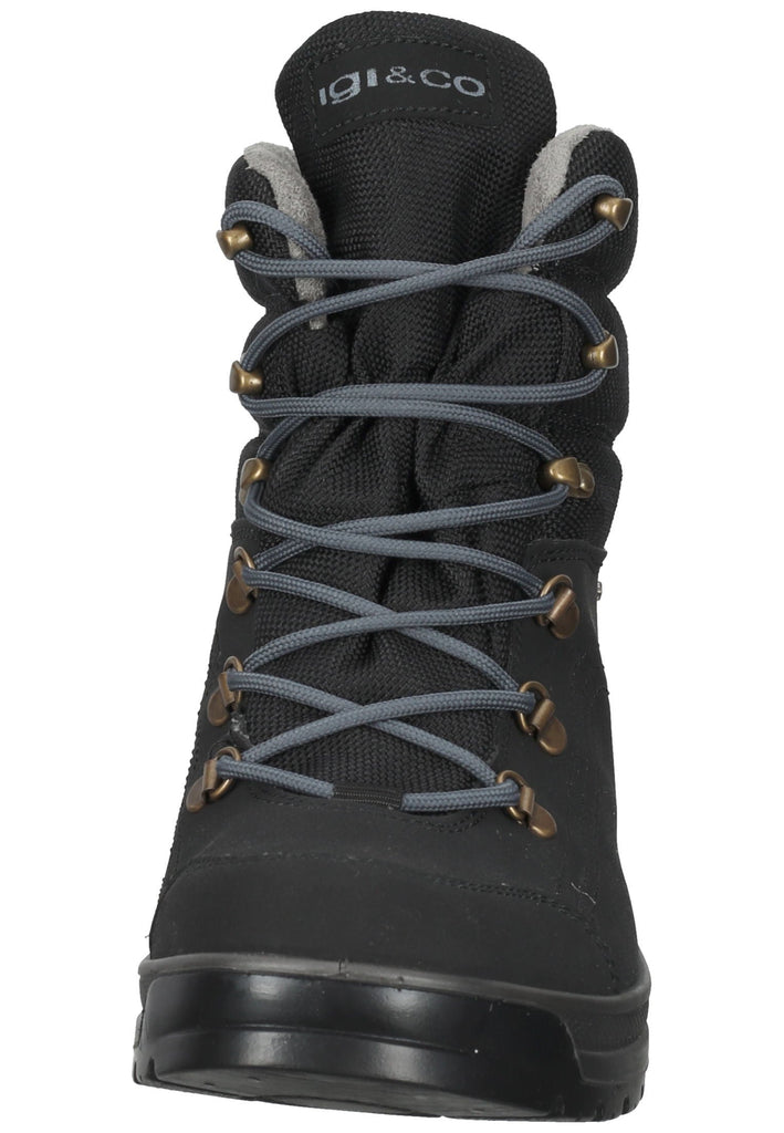 Stiefeletten IGI&CO Stiefelette Leder/Textil Schwarz Warmfutter