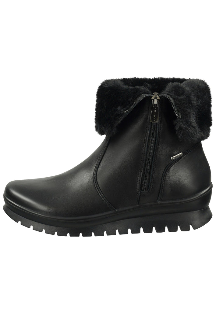Stiefeletten IGI&CO Stiefelette Nappaleder Schwarz Warmfutter