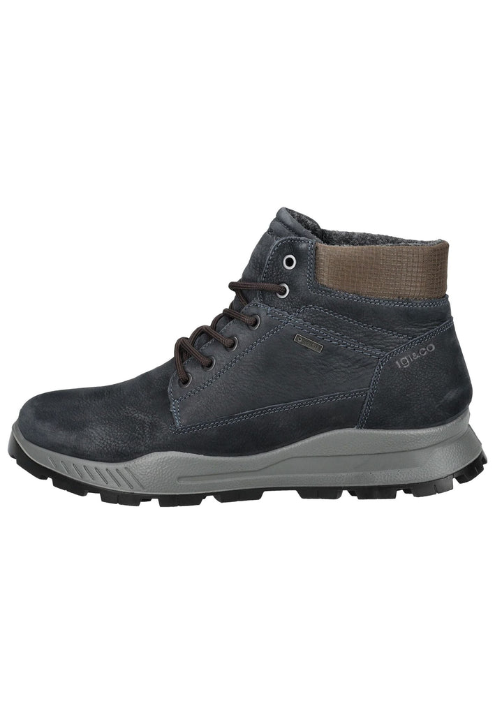 Stiefeletten IGI&CO Stiefelette Nubukleder/Textil Blau Warmfutter