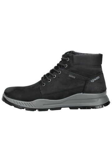 Stiefeletten IGI&CO Stiefelette Nubukleder/Textil Schwarz Warmfutter