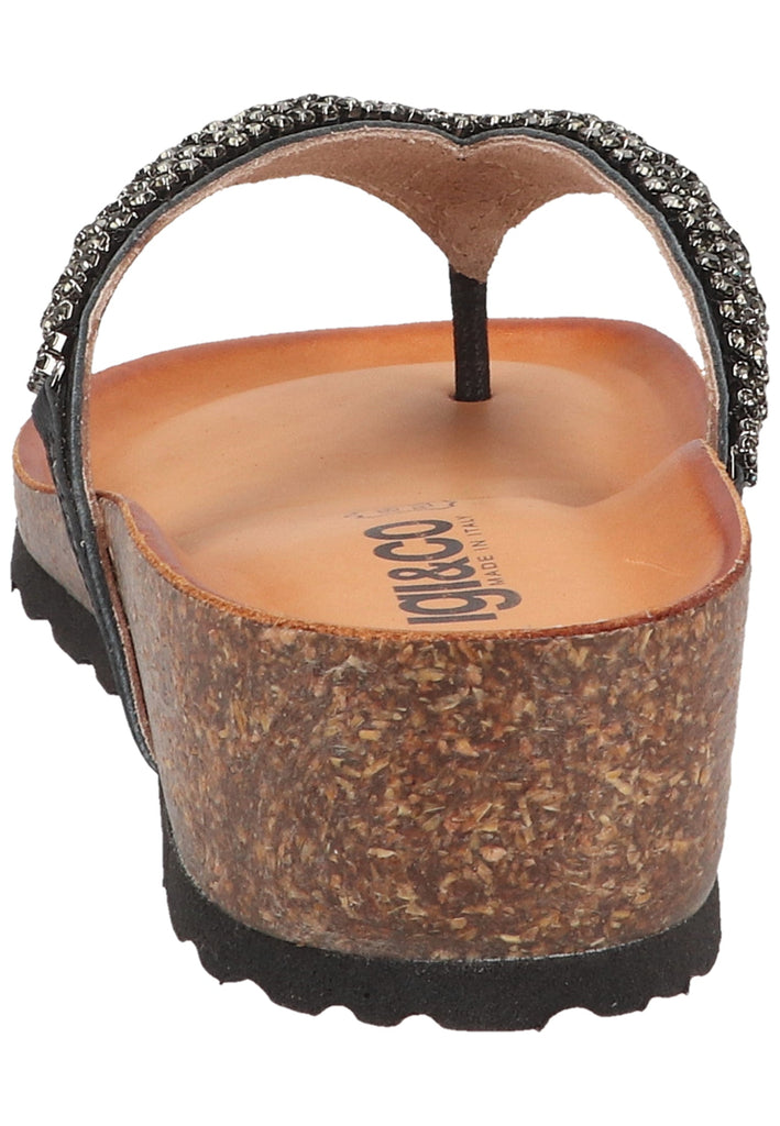 IGI&CO Zehensteg Leder Schwarz