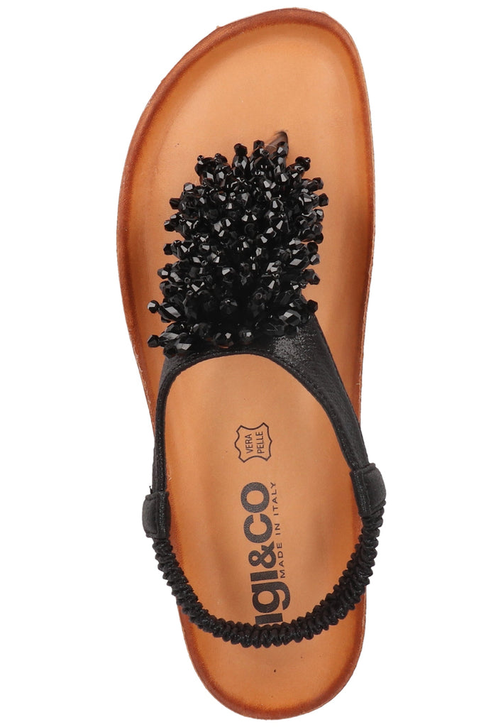 IGI&CO Zehensteg Lederimitat Schwarz