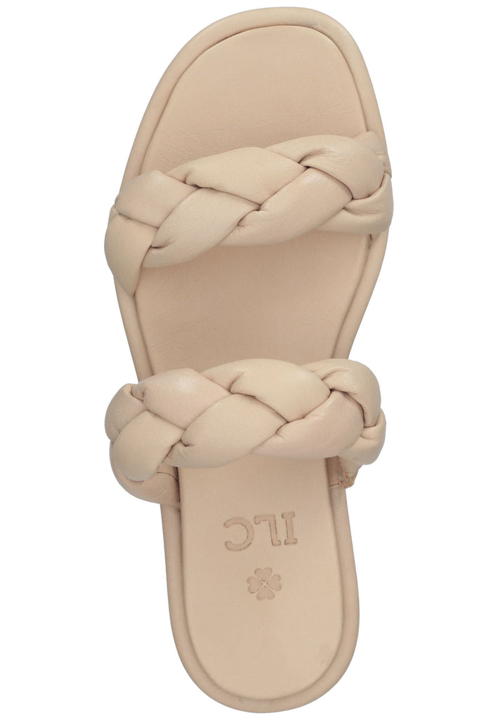 ILC Pantoletten Leder Beige