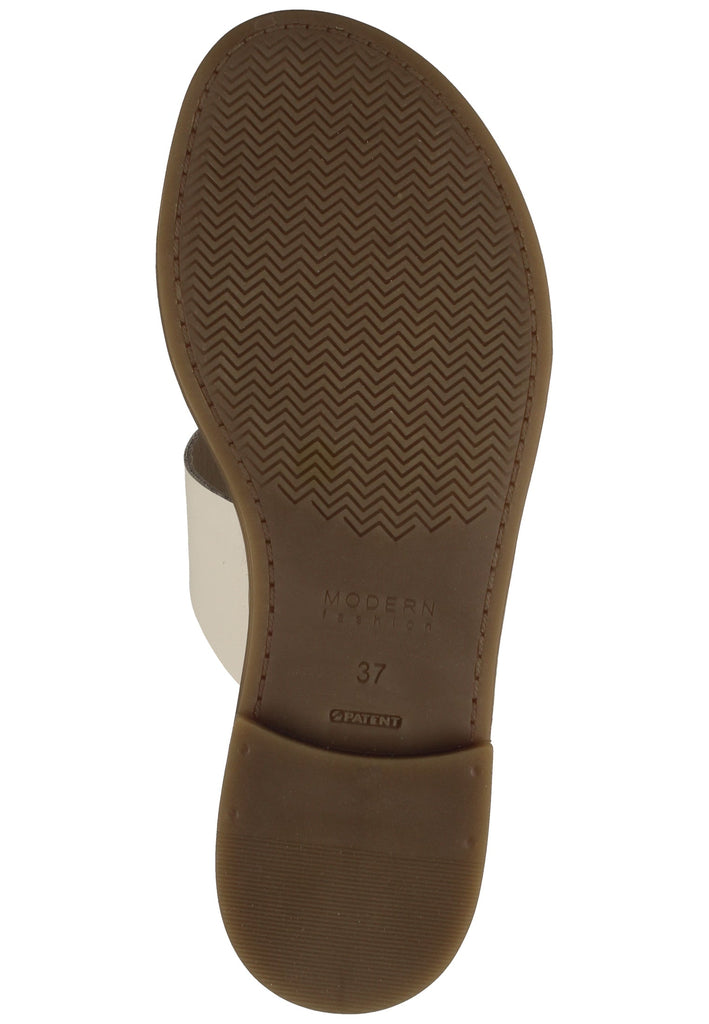 ILC Pantoletten Leder Beige