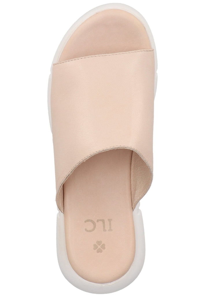 ILC Pantoletten Leder Beige