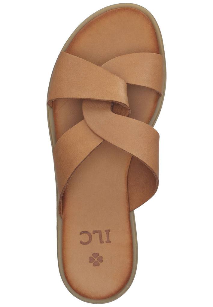 ILC Pantoletten Leder Braun