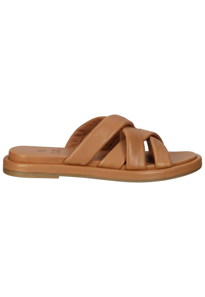 ILC Pantoletten Leder Cognac
