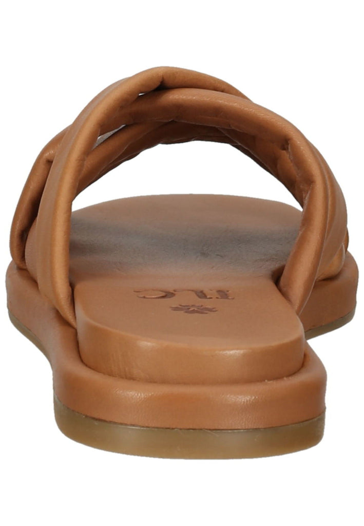 ILC Pantoletten Leder Cognac