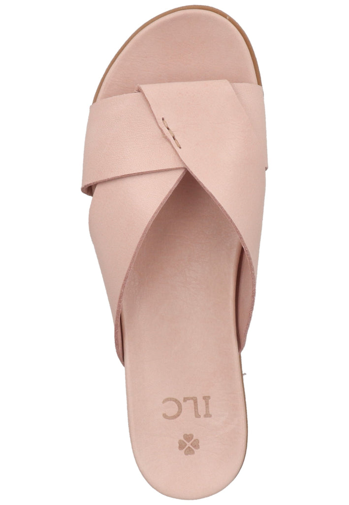 ILC Pantoletten Leder Puder