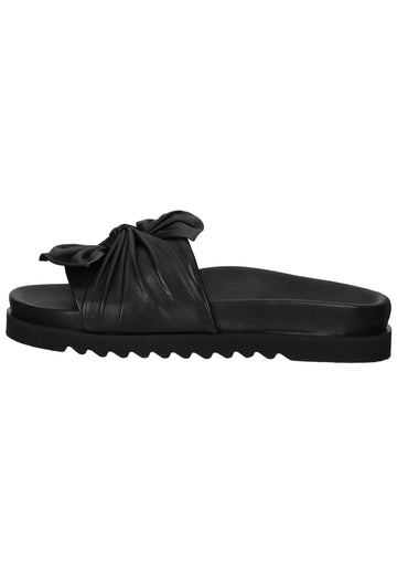 ILC Pantoletten Leder Schwarz