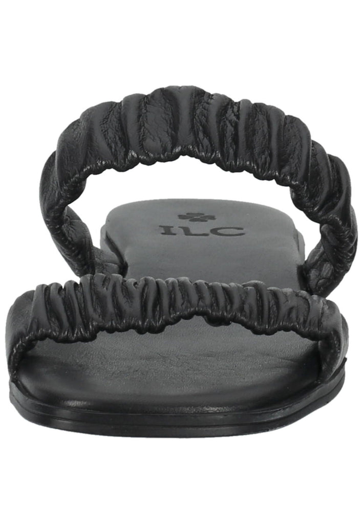 ILC Pantoletten Leder Schwarz