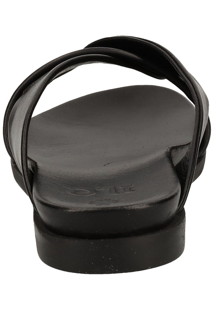 ILC Pantoletten Leder Schwarz