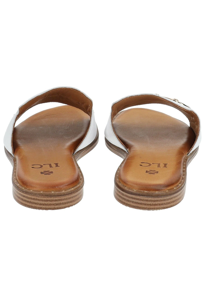 ILC Pantoletten Leder Weiß