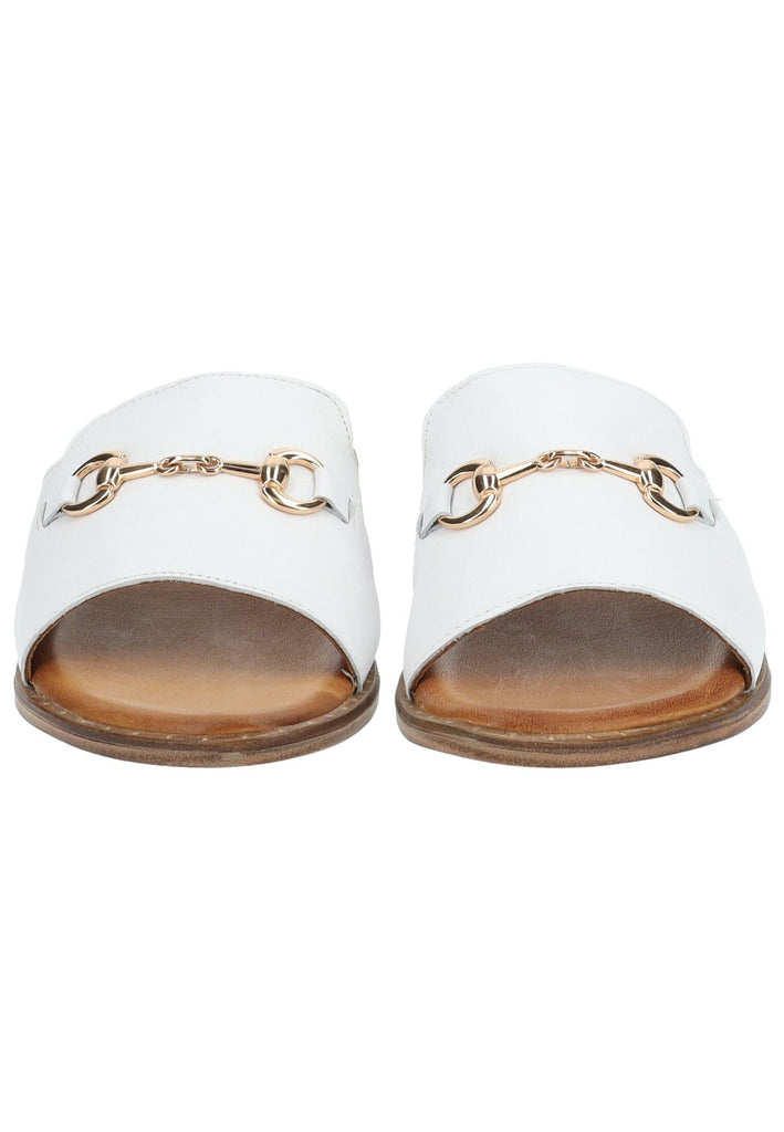 ILC Pantoletten Leder Weiß