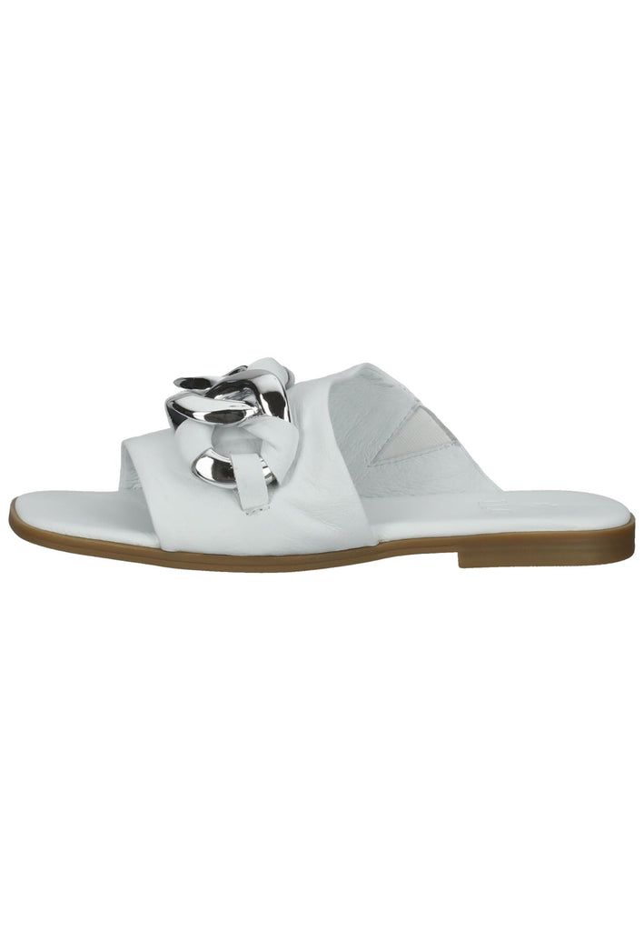 ILC Pantoletten Leder Weiß