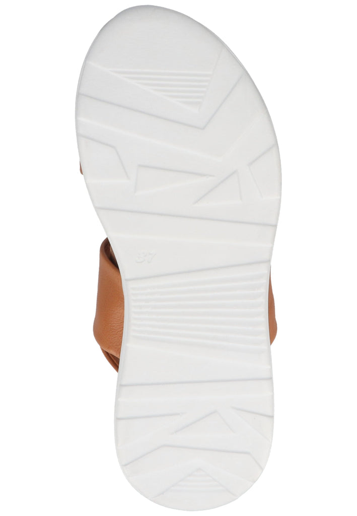 ILC Sandalen Leder/Textil Cognac
