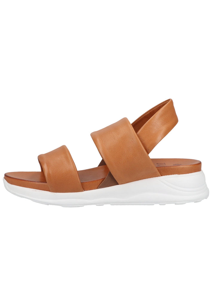 ILC Sandalen Leder/Textil Cognac