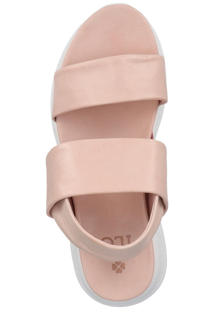 ILC Sandalen Leder/Textil Puder