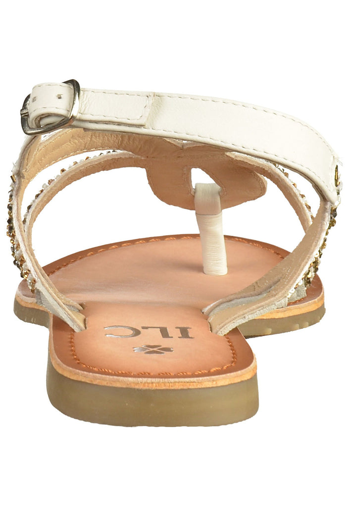 ILC Sandalen Leder/Textil Weiß