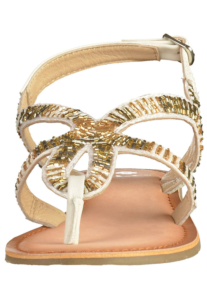 ILC Sandalen Leder/Textil Weiß
