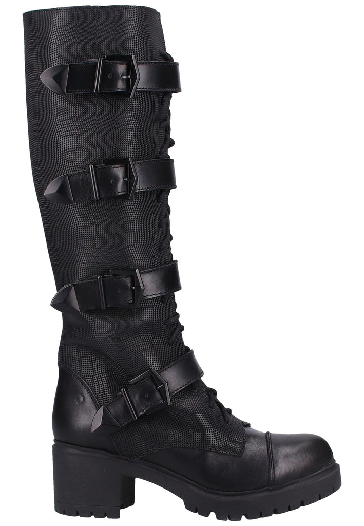 ILC Stiefel Leder Schwarz