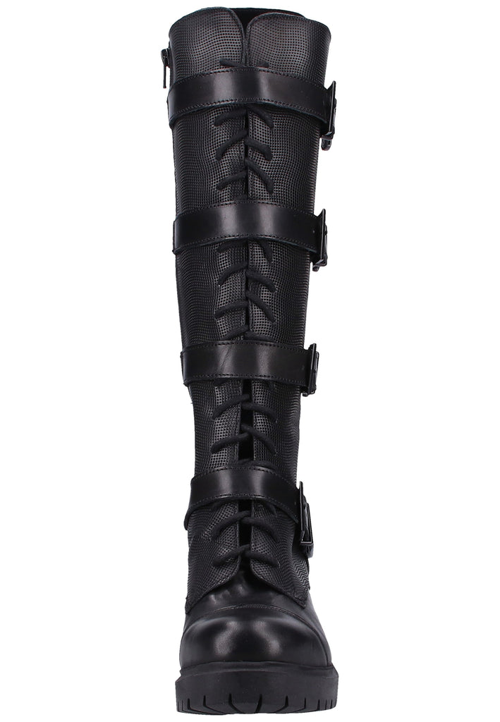 ILC Stiefel Leder Schwarz