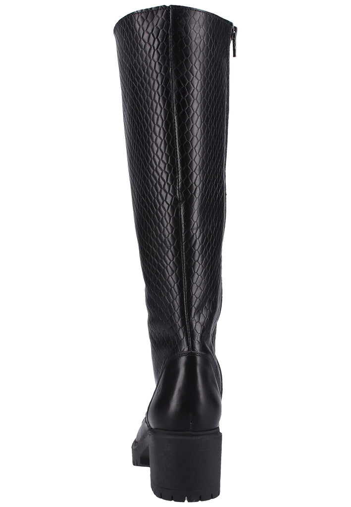 ILC Stiefel Leder Schwarz
