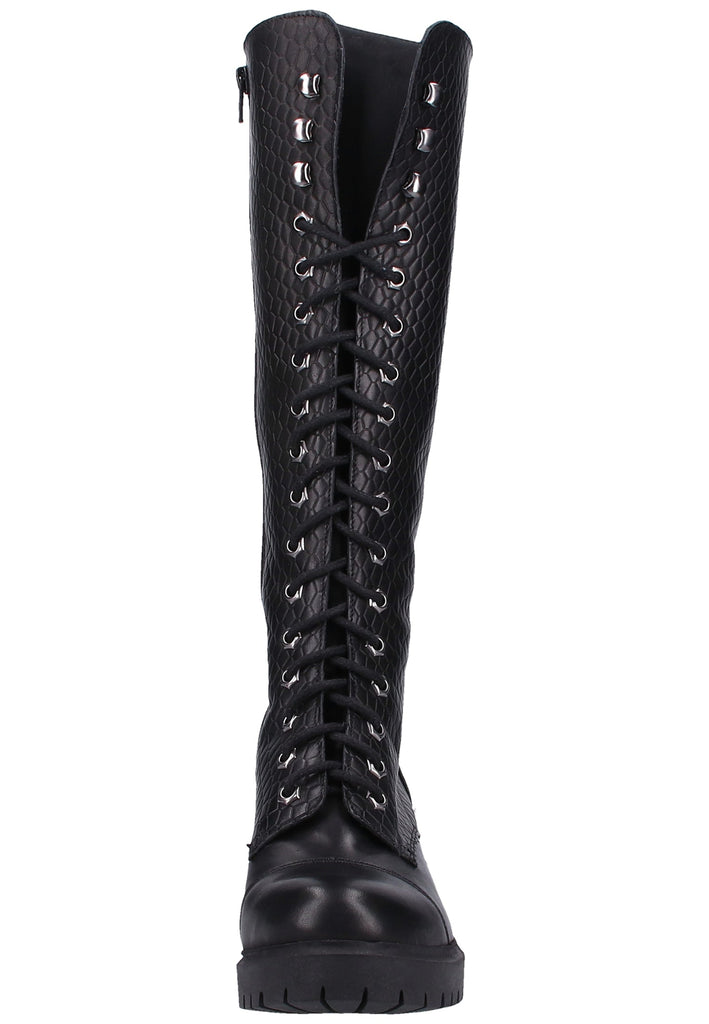 ILC Stiefel Leder Schwarz