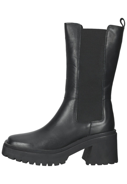ILC Stiefel Leder/Textil Schwarz