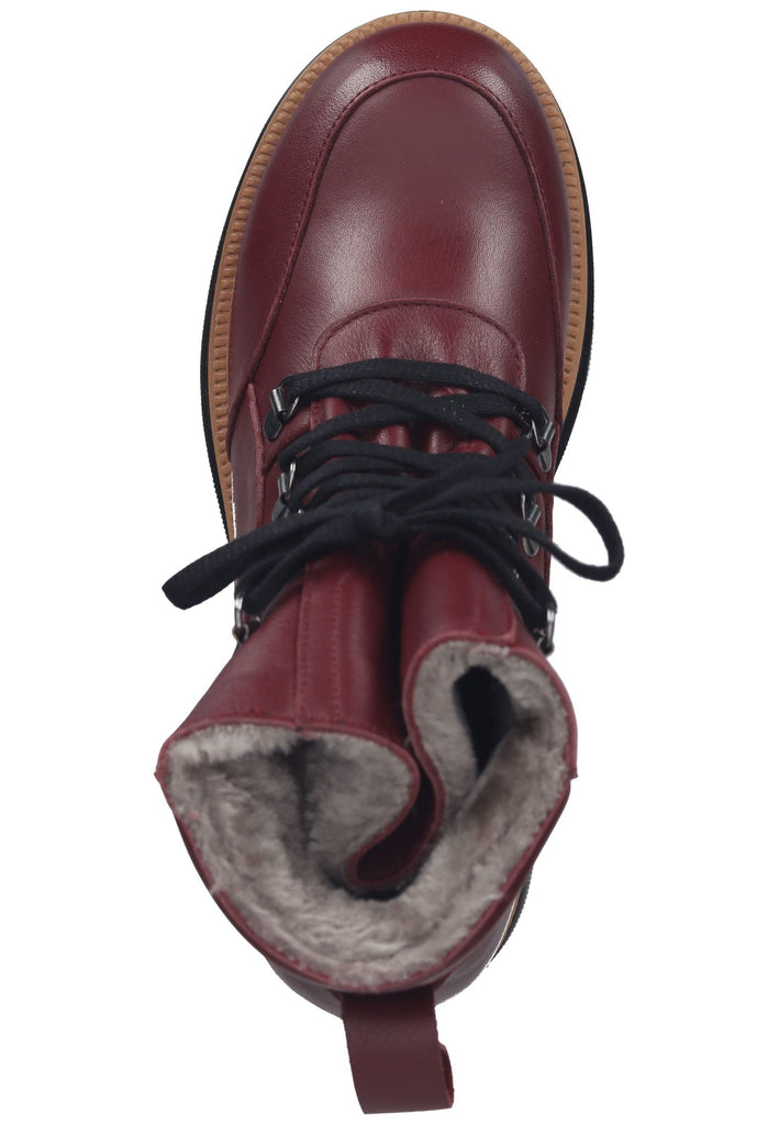 ILC Stiefelette Leder Bordeaux Warmfutter