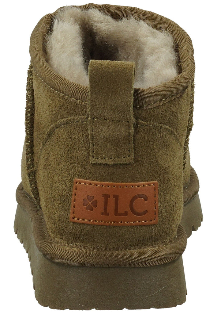 ILC Stiefelette Leder Khaki Warmfutter