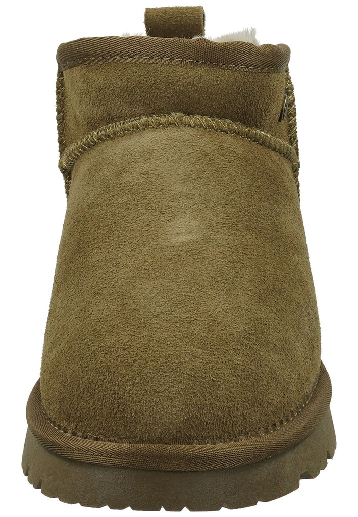 ILC Stiefelette Leder Khaki Warmfutter