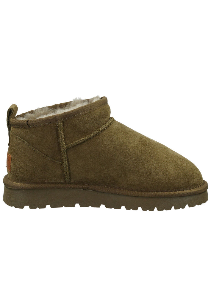 ILC Stiefelette Leder Khaki Warmfutter