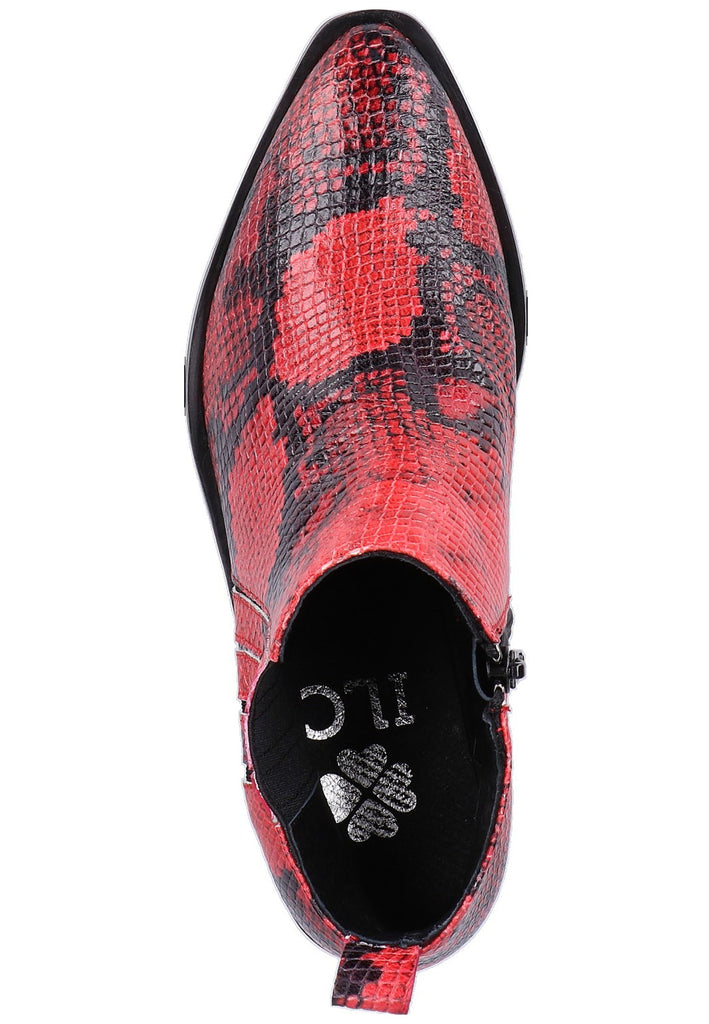 ILC Stiefelette Leder Rot