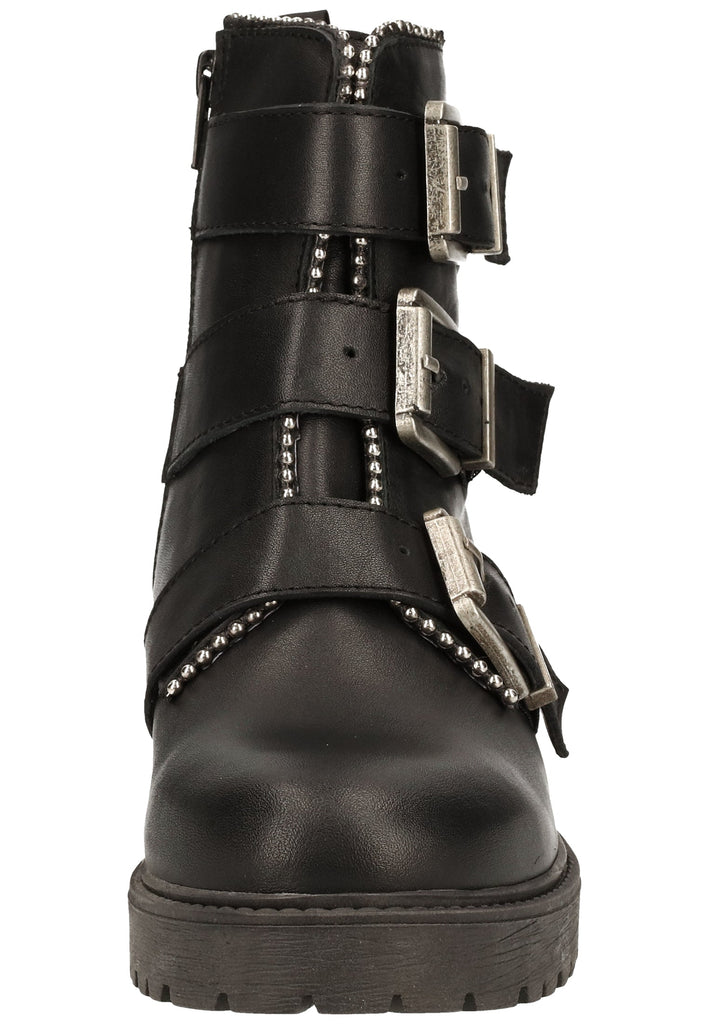 ILC Stiefelette Leder Schwarz/Gold