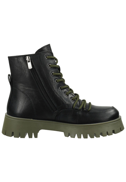 ILC Stiefelette Leder Schwarz Warmfutter