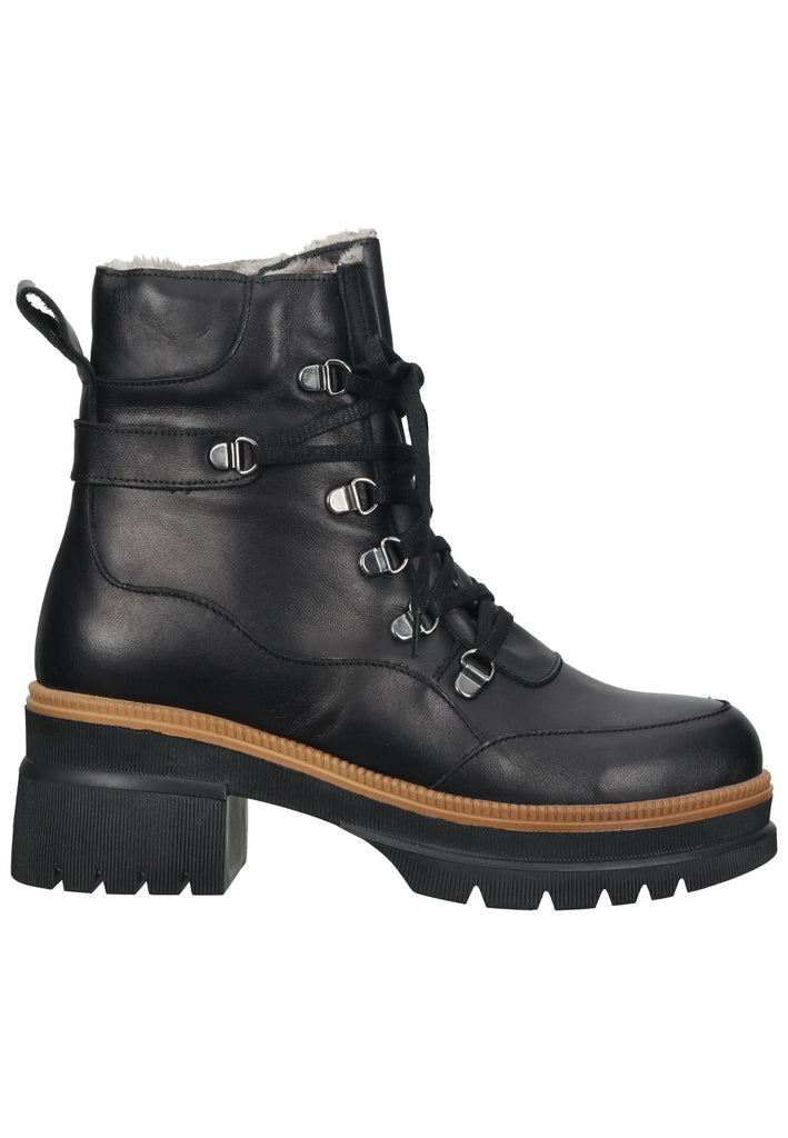 ILC Stiefelette Leder Schwarz Warmfutter