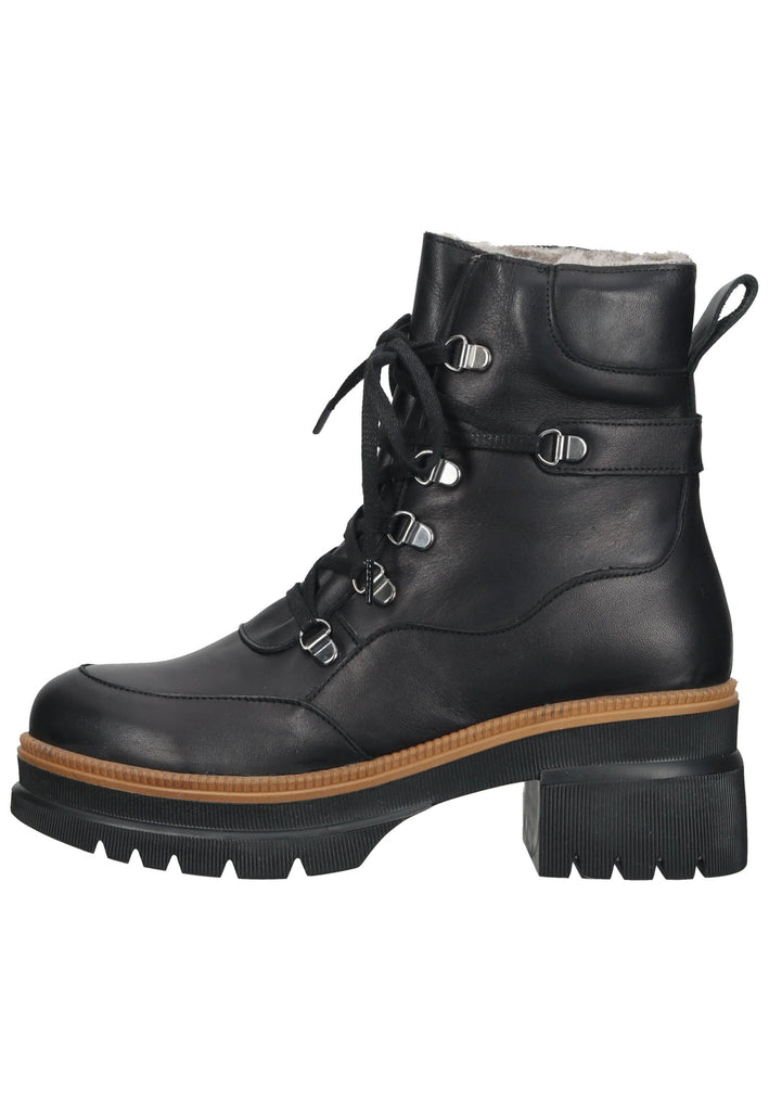 ILC Stiefelette Leder Schwarz Warmfutter