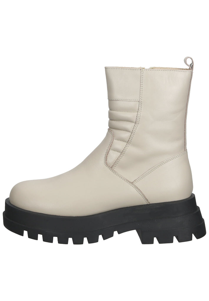 Stiefeletten ILC Stiefelette Leder Beige/Schwarz
