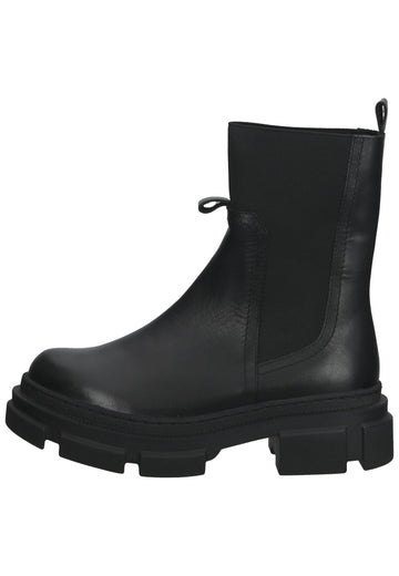 Stiefeletten ILC Stiefelette Leder/Textil Schwarz
