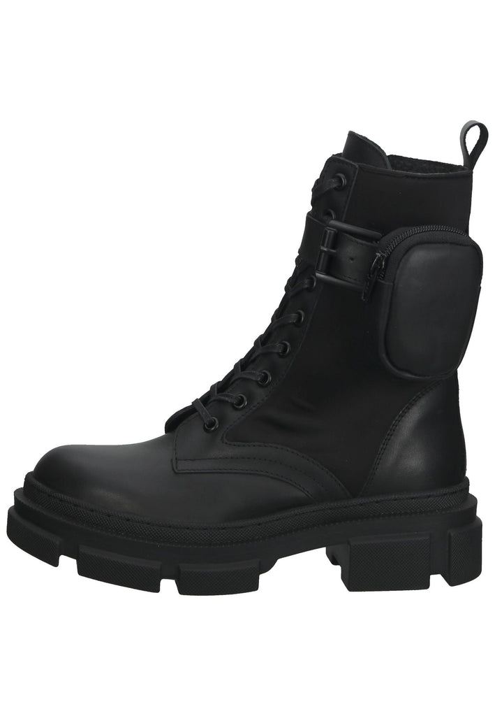 Stiefeletten ILC Stiefelette Leder/Textil Schwarz