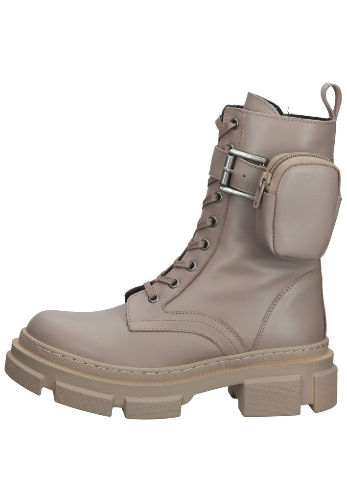 Stiefeletten ILC Stiefelette Leder/Textil Taupe