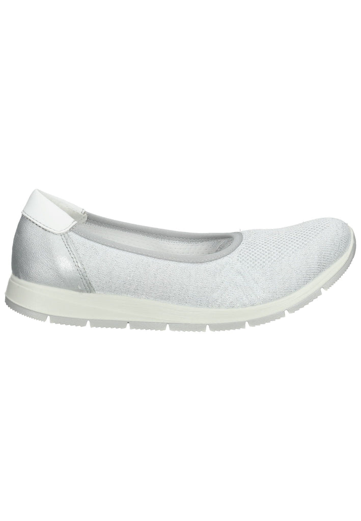 IMAC Ballerinas Textil Silber/Weiß