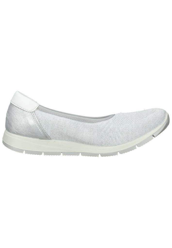 IMAC Ballerinas Textil Silber/Weiß