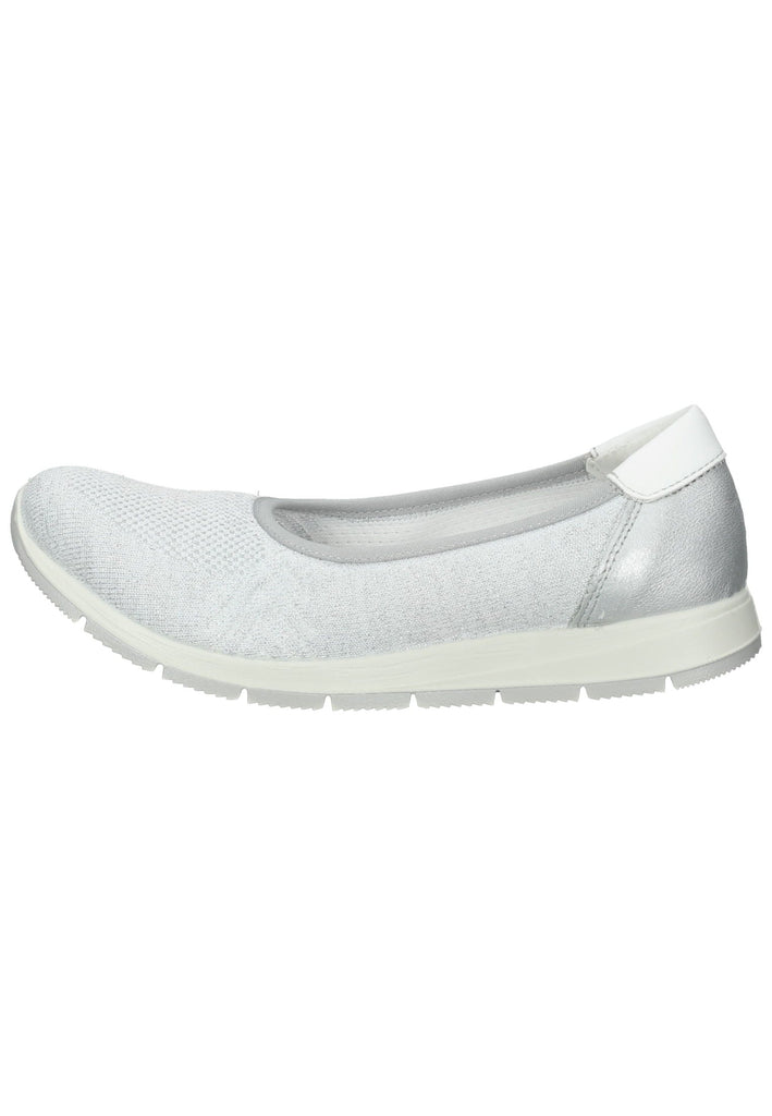 IMAC Ballerinas Textil Silber/Weiß