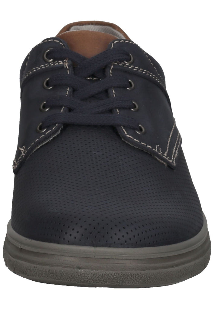 IMAC Halbschuhe Leder Blau/Braun