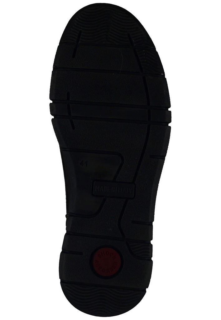 IMAC Halbschuhe Nubukleder Braun/Blau